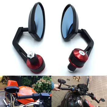 

Universal Motorcycle rearview side mirrors handle bar end 7/8" 22mm For Yamaha FZ1 FAZER FZ6 FZ6R FZ8 XJ6 YZF R1 YZF R6 R6S