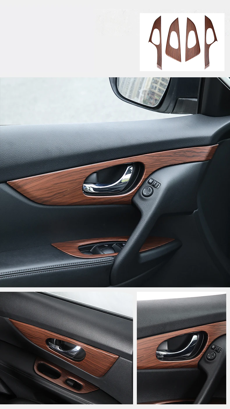 Для Nissan X trail T32 X-trail- зубчатая пластина подстаканник рама рулевое колесо патч подлокотник рама аксессуары для салона автомобиля