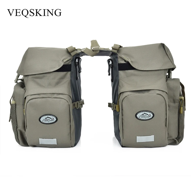 Top VEQSKING Retro Canvas Bicycle Carrier Bag 50L Rear Rack Trunk Bike Luggage Back Seat Pannier Reflectivs Cycling Storage Two Bag 0 Top VEQSKING Retro Canvas Bicycle Carrier Bag 50L Rear Rack Trunk Bike Luggage Back Seat Pannier Reflectivs Cycling Storage Two Bag 0