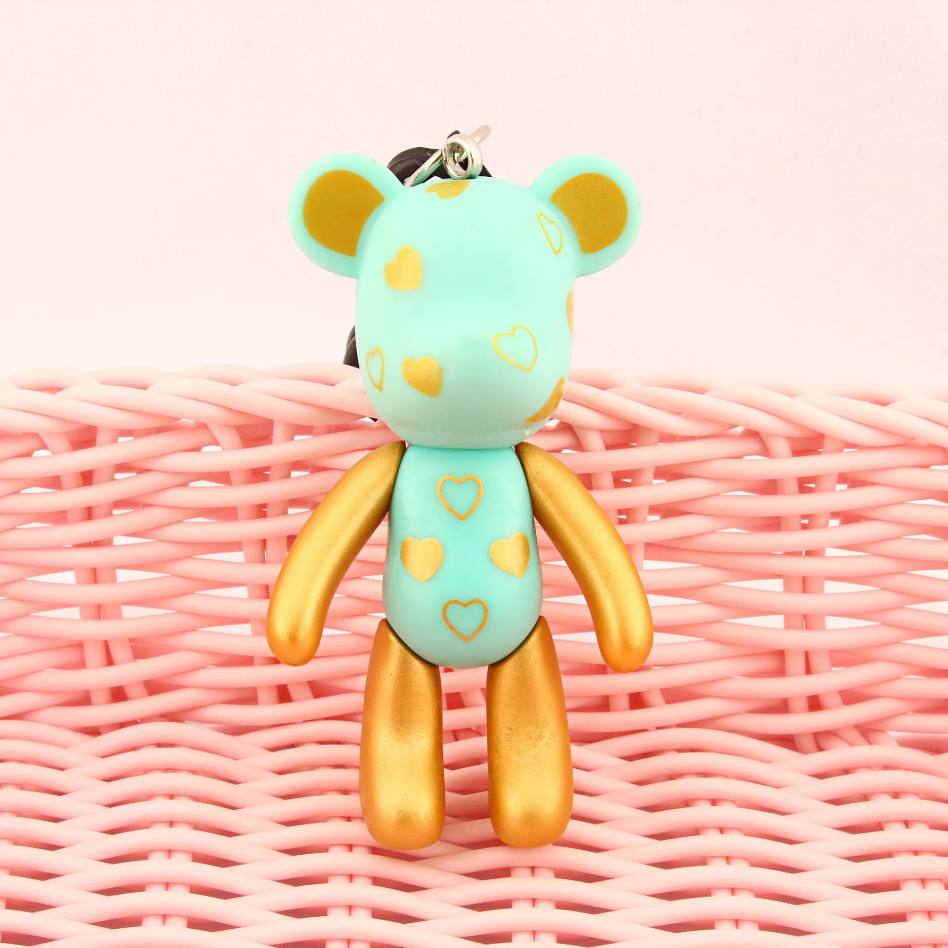 27 Модный бренд резиновый glomy Bear брелок для ключей женская сумка автомобильный брелок для ключей ювелирные изделия подарок сувениры llavero - Цвет: 27