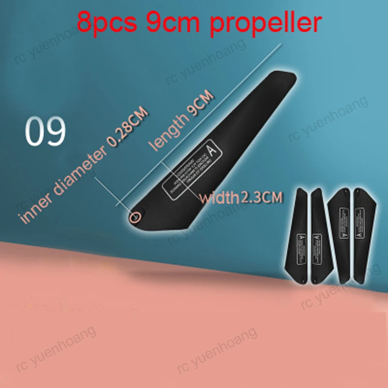 Hélices Avion RC 8-24cm 4A/4B Lot 2 Pièces