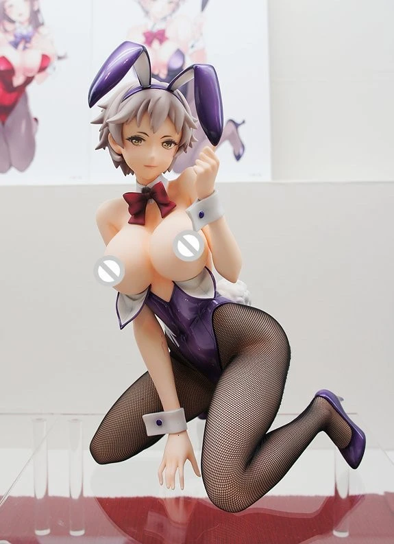 26 см родная Привязка фиолетовый кролик девушки сексуальные девушки фигурка японского аниме ПВХ взрослые Фигурки игрушки Аниме Фигурки игрушки