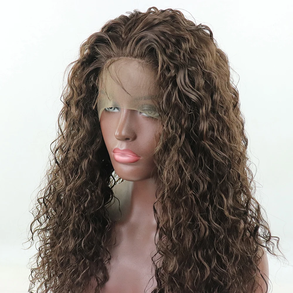 Фэнтези красоты волна воды парик синтетические парики для женщин термостойкие синтетические волосы на фронте парики человеческие волосы предварительно накладка из волос