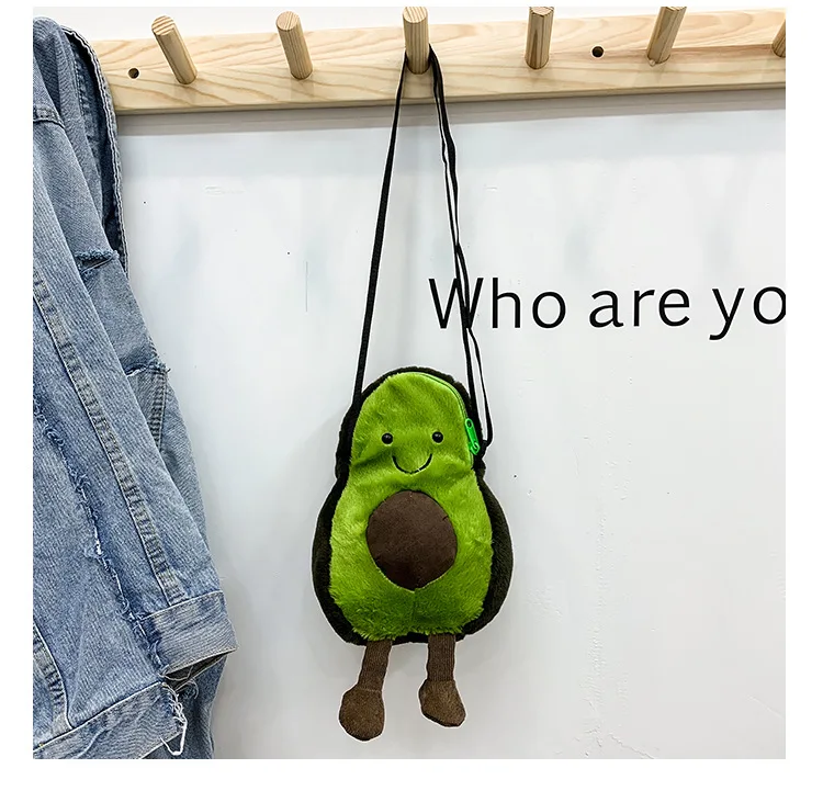 Women Avocado Bags Purse Shoulder Handbag Messenger Satchel Bag Cross Body Cute Holiday Cartoon Bag
