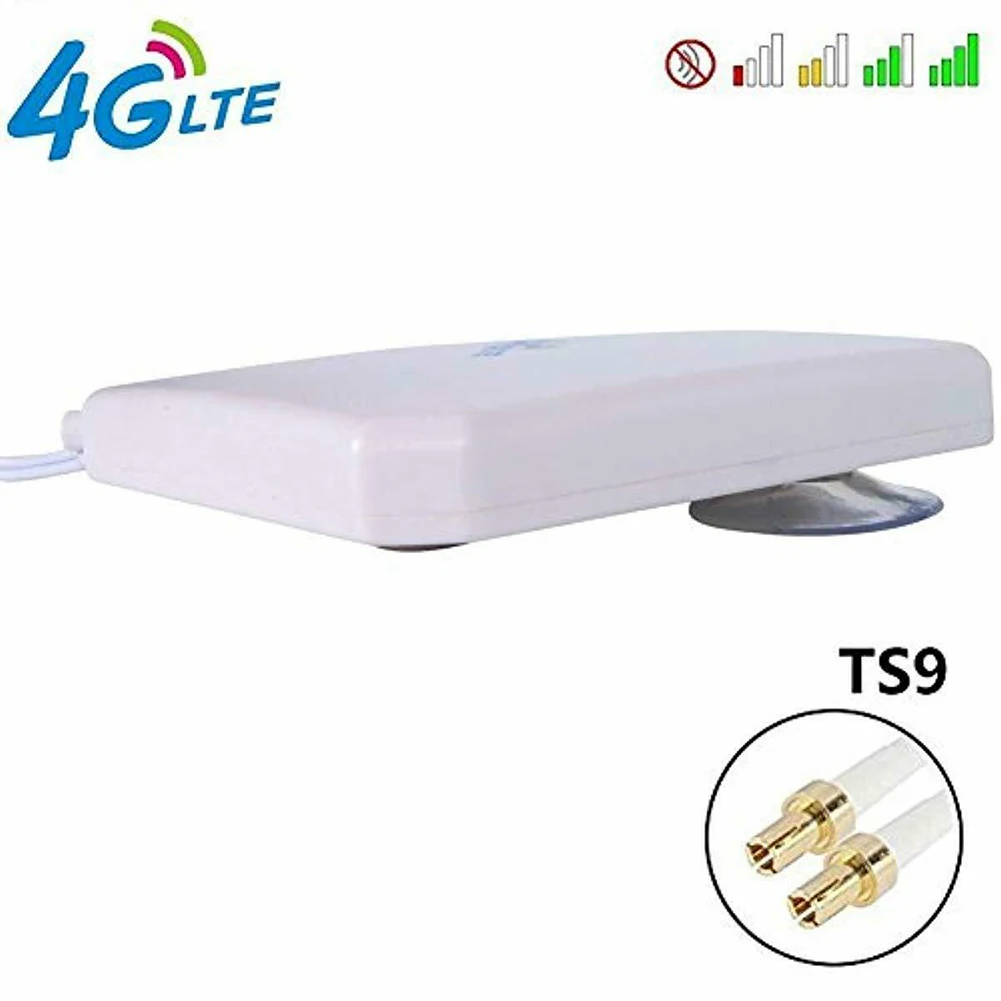 TS9 Горы 35DBI 4G усилитель сигнала Внутренняя антенна Wifi маршрутизатор внешний настольный двойной Mimo LTE домашний длинный диапазон соединительный кабель - Цвет: TS9