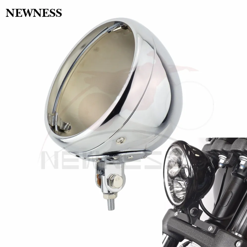 Motorcycle 7" Headlight Led Lighthouse Shell For Harley 883 Iron Dyna