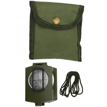 

8 In 1 Outdoor Luminous Compass High Precision Lensatic Prismatic American Multi-function Compass Hunting Camping Compass