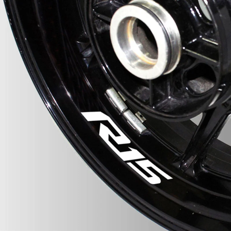 

New Motorcycle Reflective wheel Tire logo creative stickers rim inner Decorative waterproof decals for YAMAHA R15 v3 r 15 v2