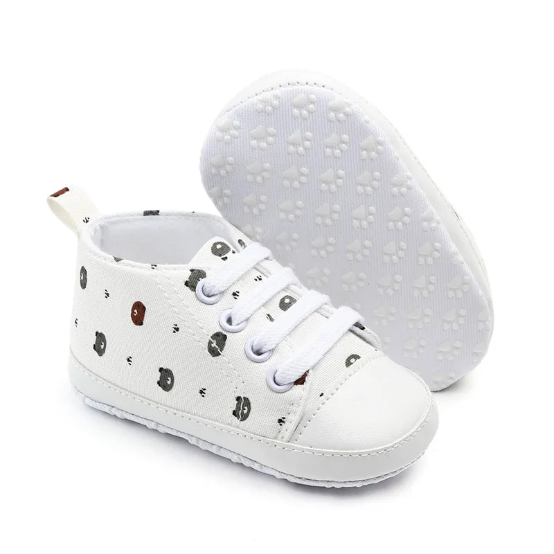 Милая обувь для новорожденных девочек 0-18 месяцев элегантная повседневная обувь на мягкой подошве для младенцев, хлопковая теплая Милая модная обувь
