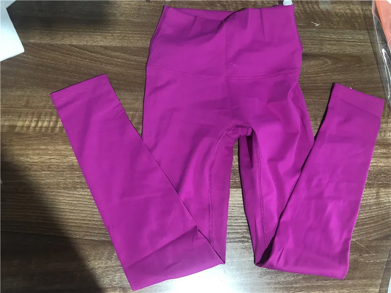 Lulu Quality Leggings Sport Women Fintess Tight High Waist Yoga Pant Butter Soft Gym Clothe 100%squat Proof Compression Athletic