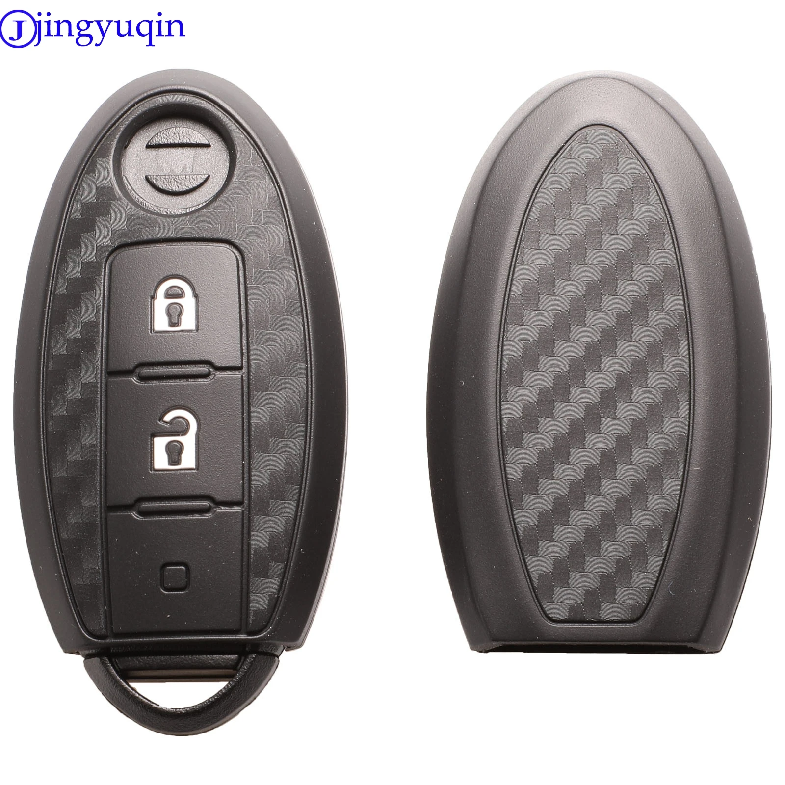 Premium Carbon Silicone Car Key Protector Cover