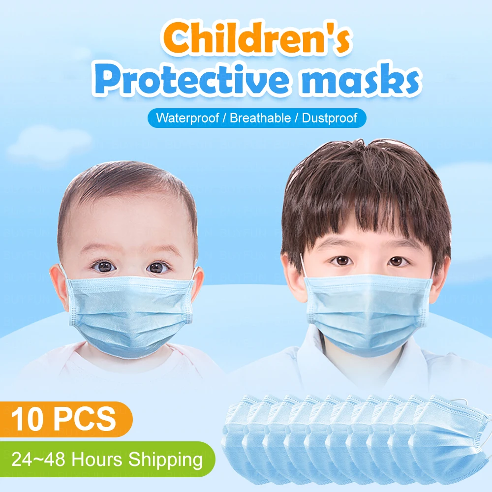 

kids Protective Mask Face Mouth Mask Three-layer filter non-woven safety mask Thickened Disposable Safety mask Flu mask Dust mas