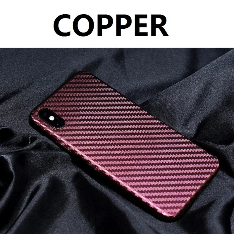 2 шт. мобильный телефон стикер для iPhone XS Max XR X градиент углеродного волокна мягкая