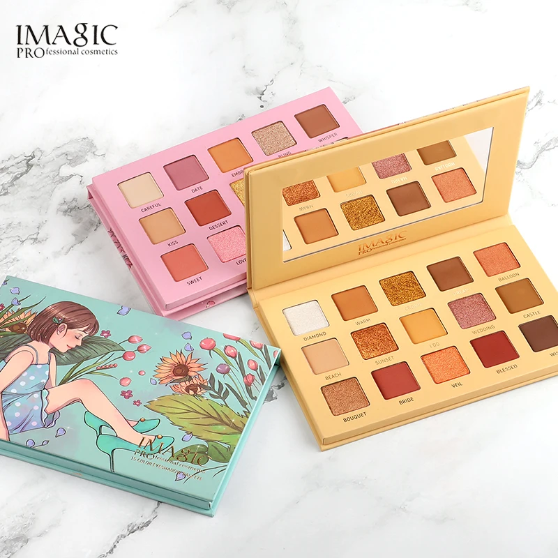 

IMAGIC Eyeshadow Palette 15 Colors Matte Shimmer Glitter Matte Paleta De Maquiagem Collectie Charming Oogschaduw Kleurenpalet