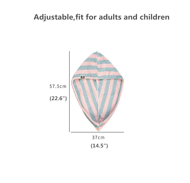 2 шт. волосы полотенце-накидка тюрбан из микрофибры Быстросохнущий душ Полотенца, противозавывающая Волшебная сушилка, шапка для сушки волос, Обёрточная бумага ped Ванна Кепки(R248