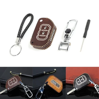 

Auto Car Key Cover Kits For Jeep Wrangler JL 2018 Car Accessories Leather Car Key Holder Bags Organizer Key Case For Jeep Parts