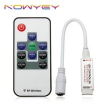 RF RGB Controller 10Key Remote 5-24V LED Light Strip Controller for SMD 5050 3528 RGB Tape Backlight