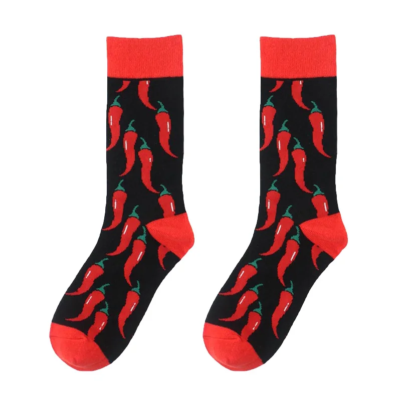 Creative Food Animal Socks Combed Cotton Funny Socks Men Novelty Design Airplane Dinosaur Crew Skateboard Socks Calcetines Hombr