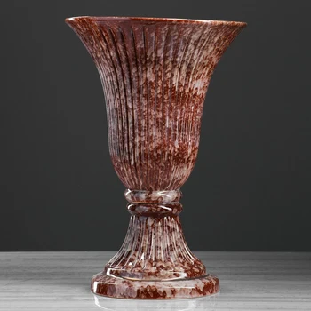 

Floor vase "Assol", marbled, brown, 44 cm 1052665