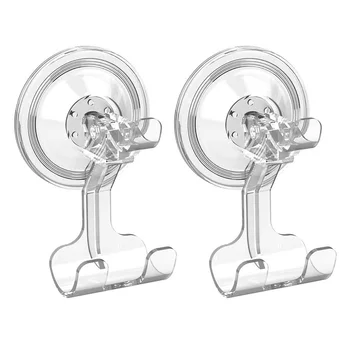 

Shower Suction Hook Suction Hooks Removable and Reusable Razor Hook for Shower Waterproof Powerful Vacuum Suction Cup E2