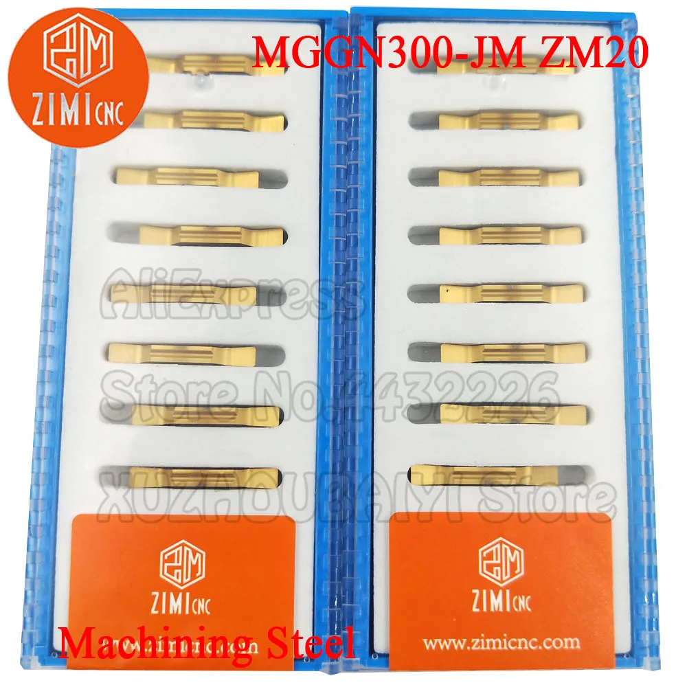 

10pcs MGGN300 MGGN300-JM ZM20 MGGN300 JM carbide Grooving inserts Turning Tools Cutter slotted groove CNC lathe cutting tool