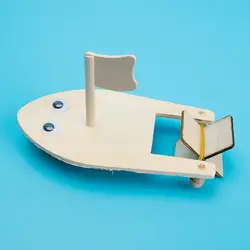 Деревянная парусная лодка технология мелкого производства творческая модель детская раскраска наука учеба игрушки для детей