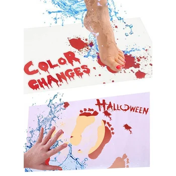 

Personality Halloween Horrible Floor Mat Rug Dining Room Home Bedroom Floor Mat Color Changing Carpet Anti-Slip Rug