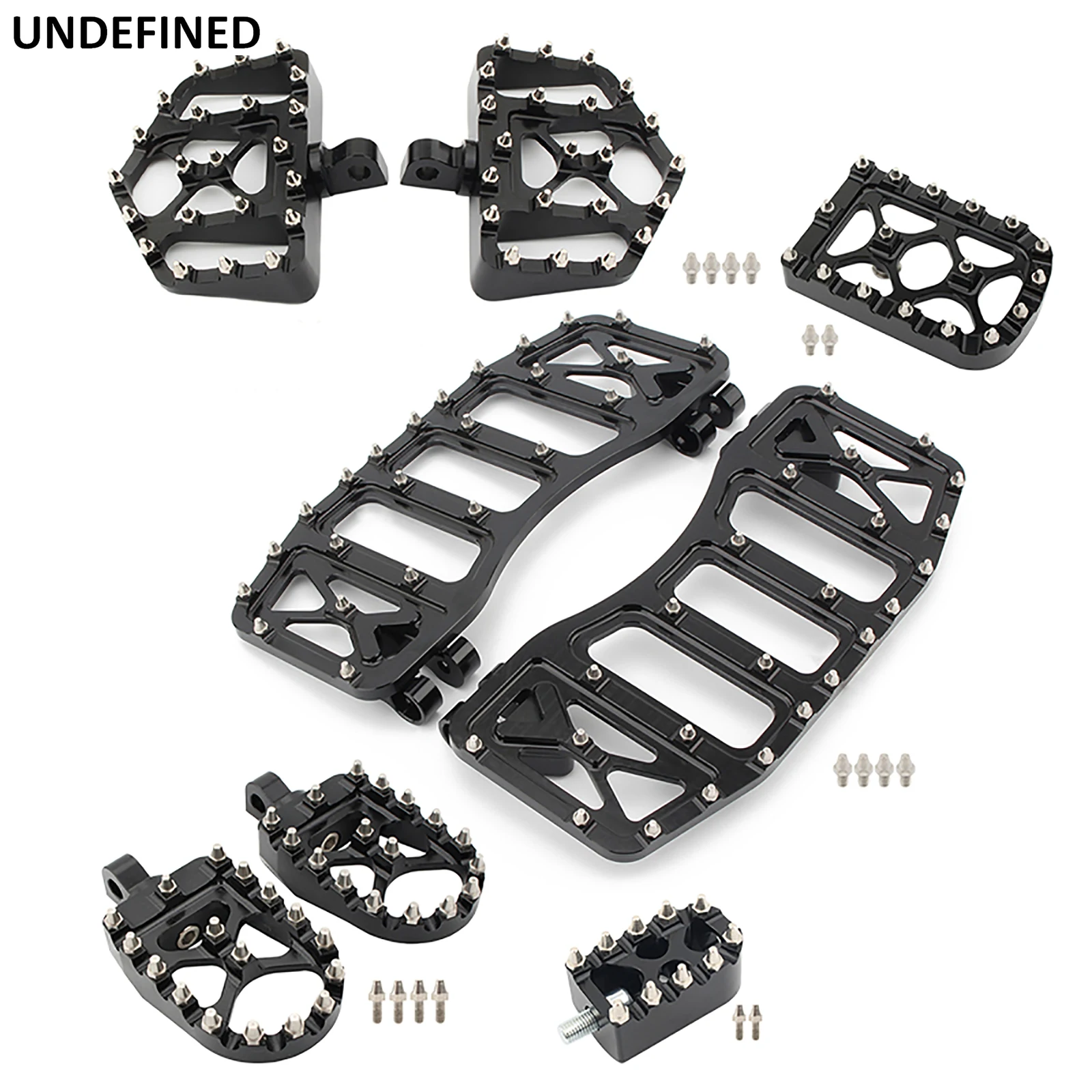 

MX Foot Pegs Floorboards Offroad Wide Fat Footpegs Footrests Pedal For Harley Touring Road King Softail Fat Boy Dyna Street Bob