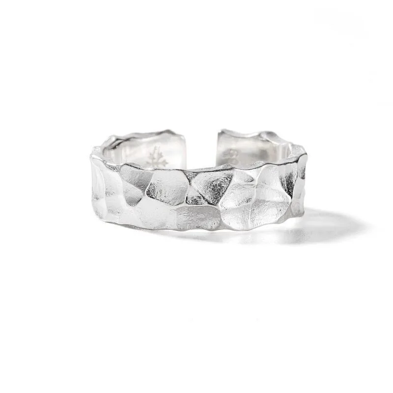 Adjustable Punk Wing Ring In Silver For Women Vintage Style_voghion.com