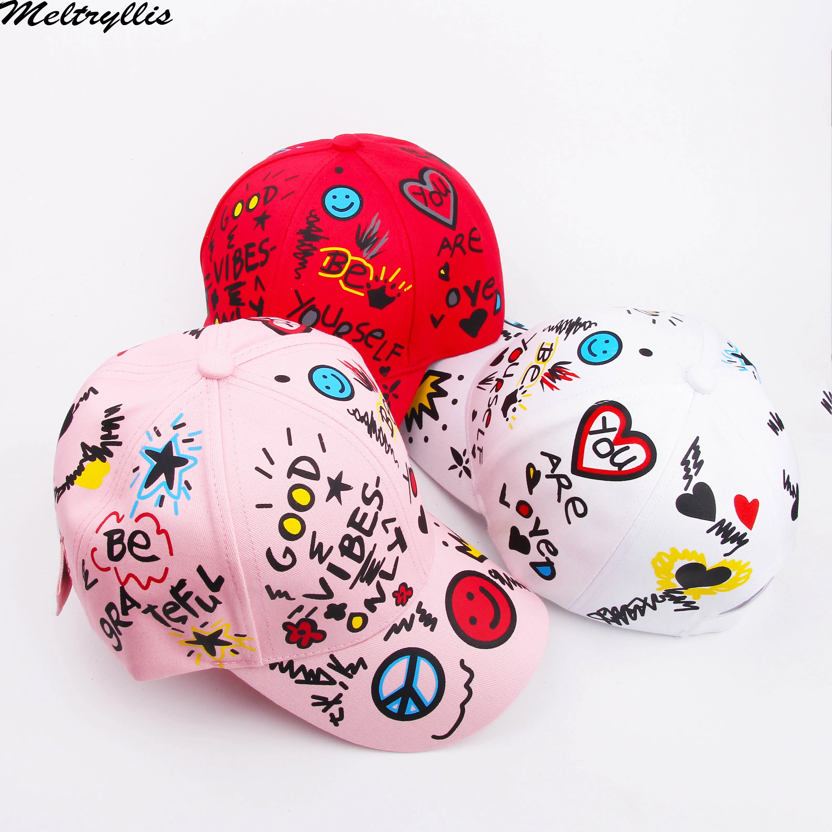 

[Meltryllis]New Arrival Spring Outdoor Sport Baseball Cap Unisex Astroworld Cotton Dad Hat For Men Women Printing Fashion Caps