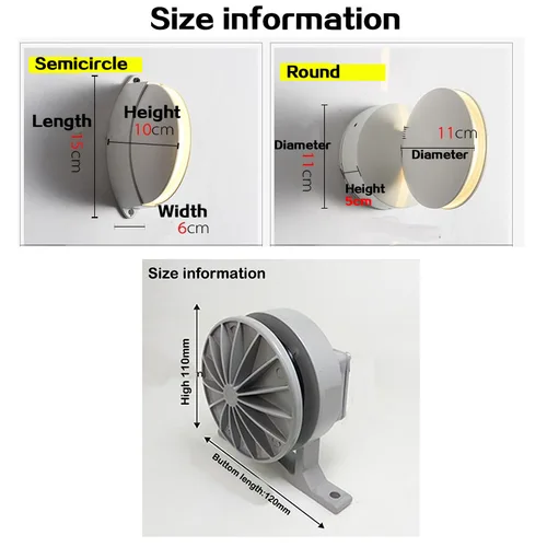 LED 벽 조명, 창틀 조명, 실내 장식 조명, 따뜻한 화이트, 핑크, 그린, 블루, 옐로우, 12W, 110V-220V RGB 2