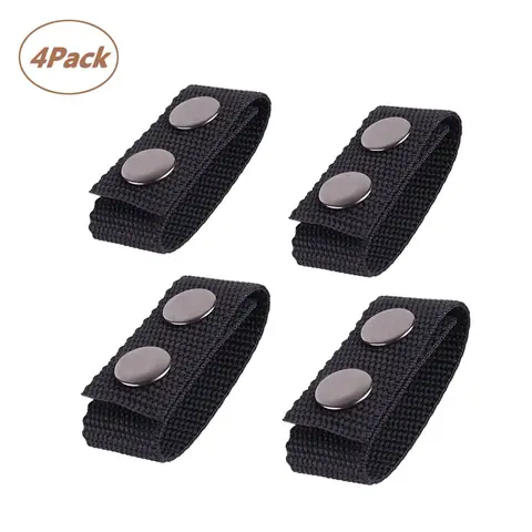 Double Snaps Belt Buckle Outdoor Heavy Duty Sports Nylon Strap Belt Keeper EDC Tactical Belt Buckle Fixed Buckle Ring