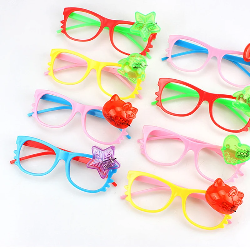 Fashion Hot Sale Birthday Decorations Kids Free Shipping 10pcslot For Led Glasses Flashing Stall Toy Goods Glass Decoration (12)