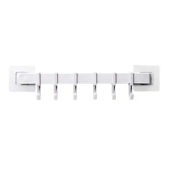 

Bathroom Power Hook Shaver Shape 304 Stainless Steel Wire Drawing Process Adhesive Hook Double Hooks Nailless Hooks