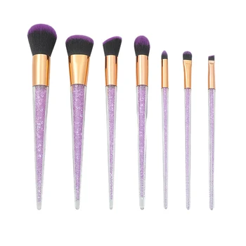 

New 7Pcs Diamond Crystal Makeup Brushes Professional Set Foundation Blending Powder Eye Face Brush Makeup Tool Kit Cosmetic Brus
