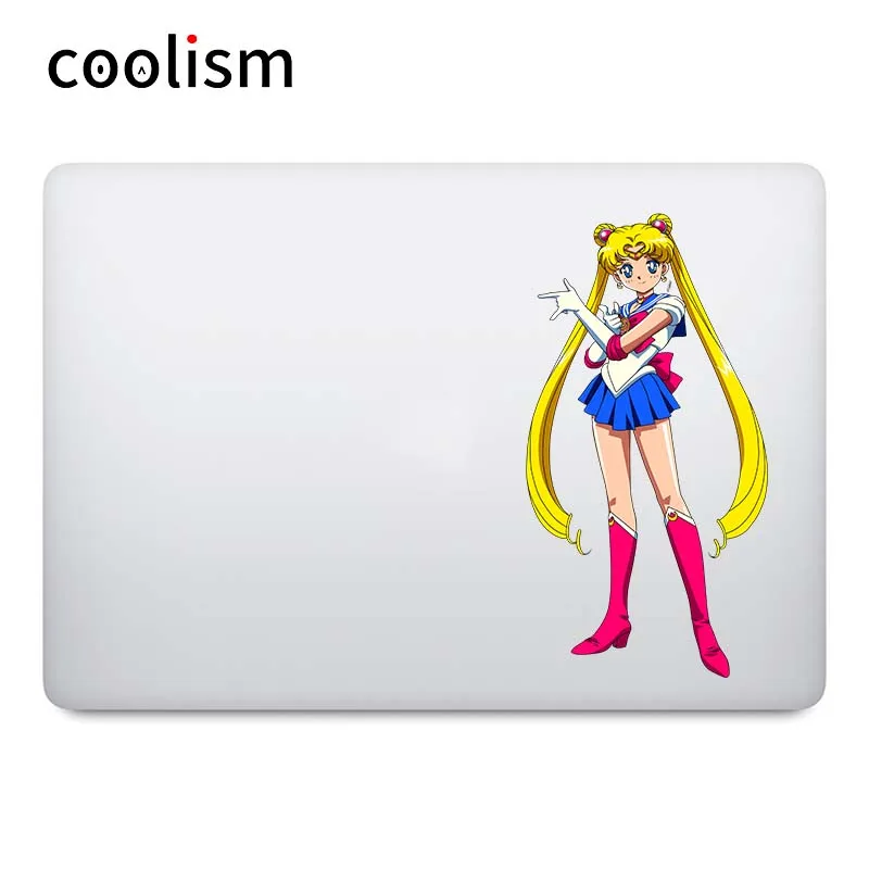 Sailor Moon Soldier цветная наклейка для ноутбука для Macbook Pro Air retina 11 12 13 14 15 17 дюймов Mac Mi Book Ноутбук кожа