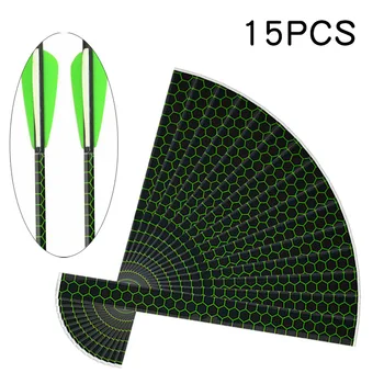 

15PC Archery Arrow Wraps Heat Shrinkable Sticker Arrow Shaft DIY Decoration Tool Durable And Long Lasting Waterproof