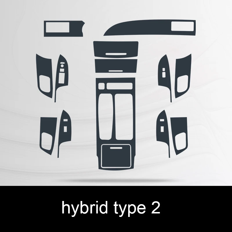 Lsrtw2017 для Honda CRV CR-V прозрачная переносная термополиуретановая Защитная пленка для салона автомобиля с защитой от царапин - Название цвета: 14 pcs type 2