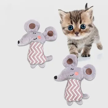 

Pet Cat Toy Kittens Bite-resistant Plush Toy Colorful Fish Heart Mouse Shape Interactive Toys for cat kat #86