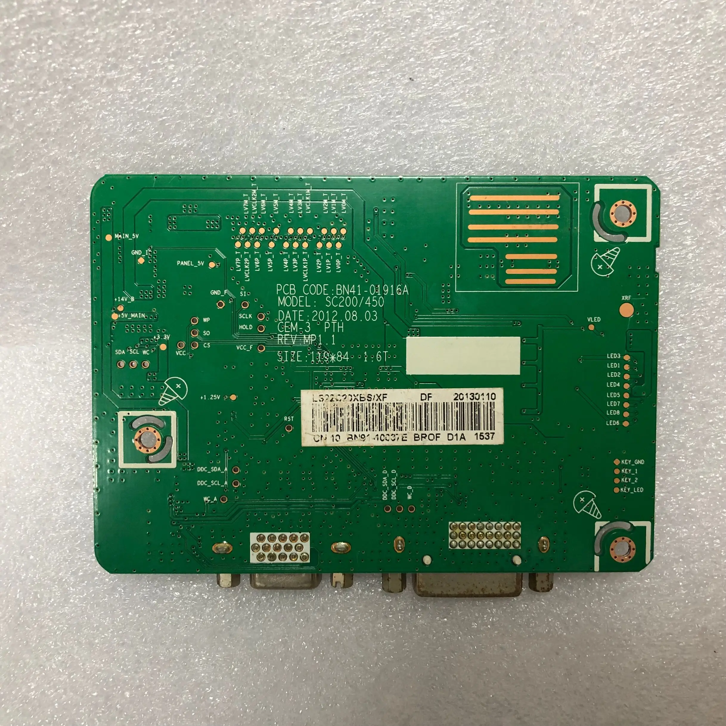 Тестовая для S22C200B LS22C20XBS/XF LS22C20X плата драйвера BN41-01916A