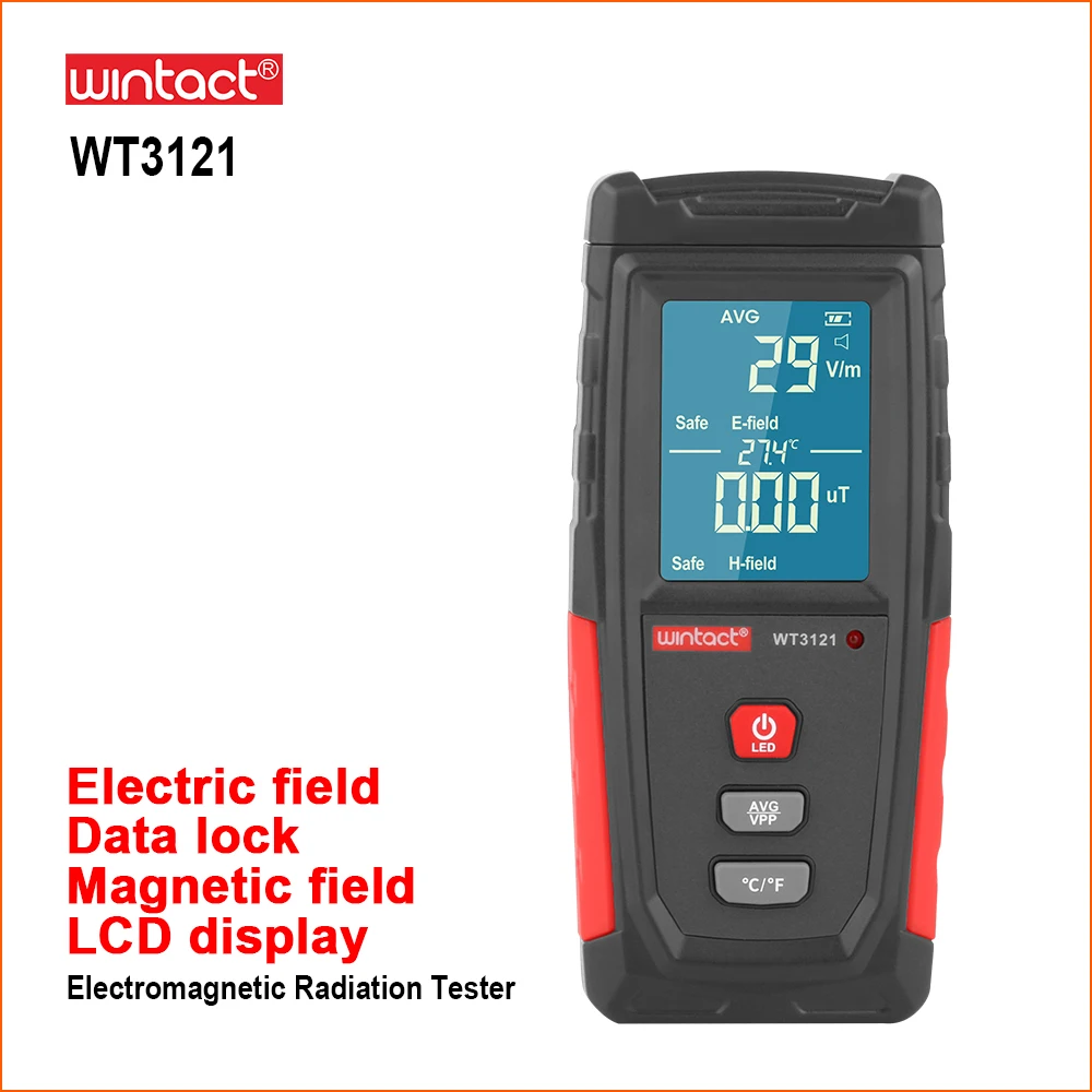 

RZ Digital Electromagnetic Field Radiation Detector Tester Handheld Portable Counter Emission Dosimeter Rechargeable Emf Meter
