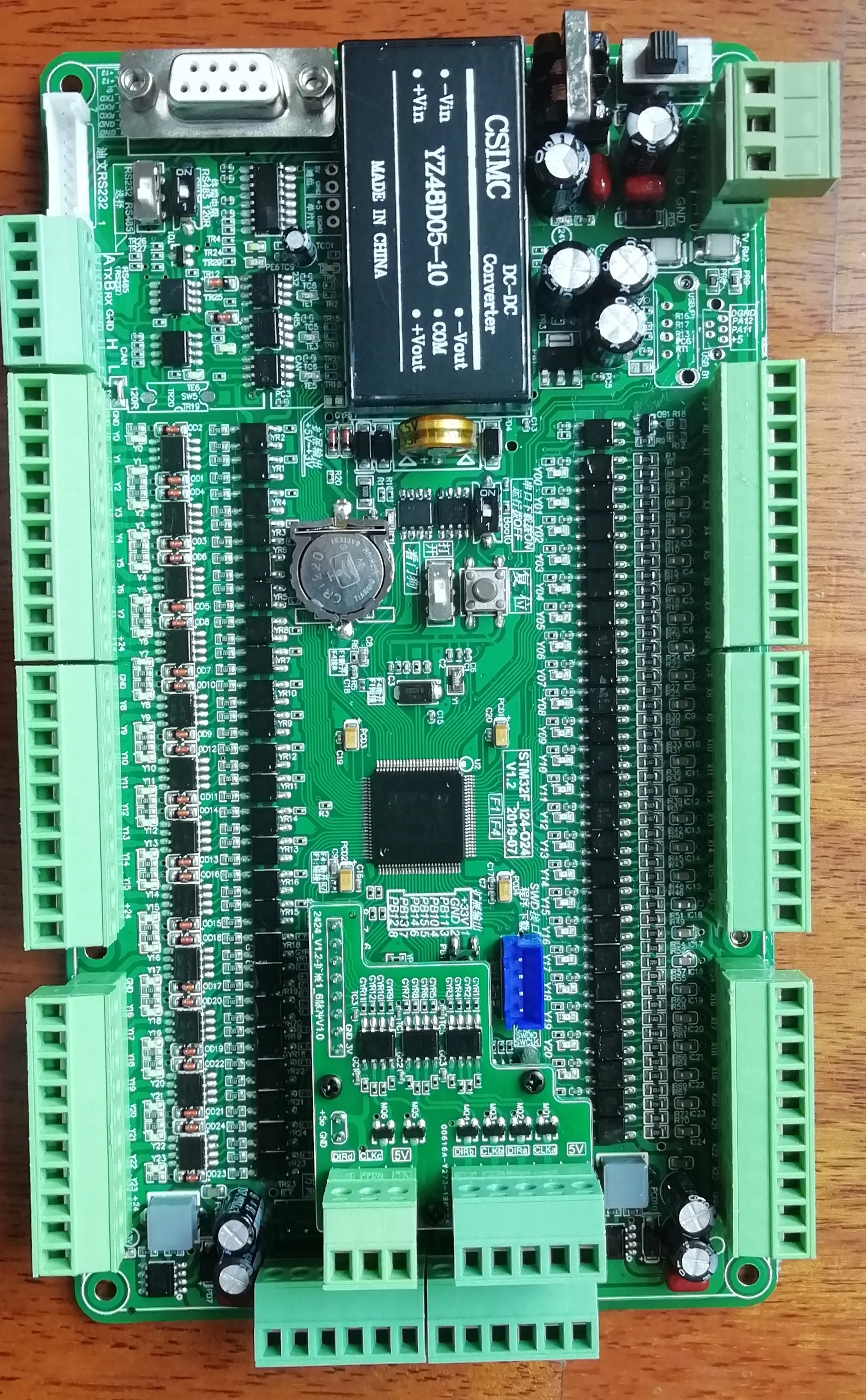 STM32F4_24 Input 24 Output Industrial Control Board 6 Step Pulse Control V1.2