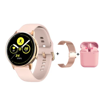 

Smart Fitness Watch Women 1.2inch AMOLED definition 390*390 Screen Wireless Charging Waterproof IP68 Smart Watch for Samsung Mi
