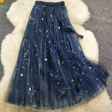 AH11492, модные женские юбки,, Подиумные, Роскошные, известный бренд, Европейский дизайн, вечерние, стильная женская одежда