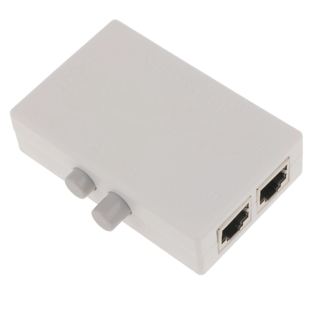 

MT-VIKI 2 Ports AB Manual Network Sharing Switch Box 100 Mbps 2 In 1 Out