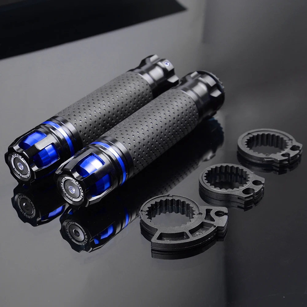 blue Для DUCATI Scrambler Street Classic/Mach 2,0 CNC мотоциклетные рукоятки рукоятка Конец Руль скремблер пустынные сани - Цвет: blue