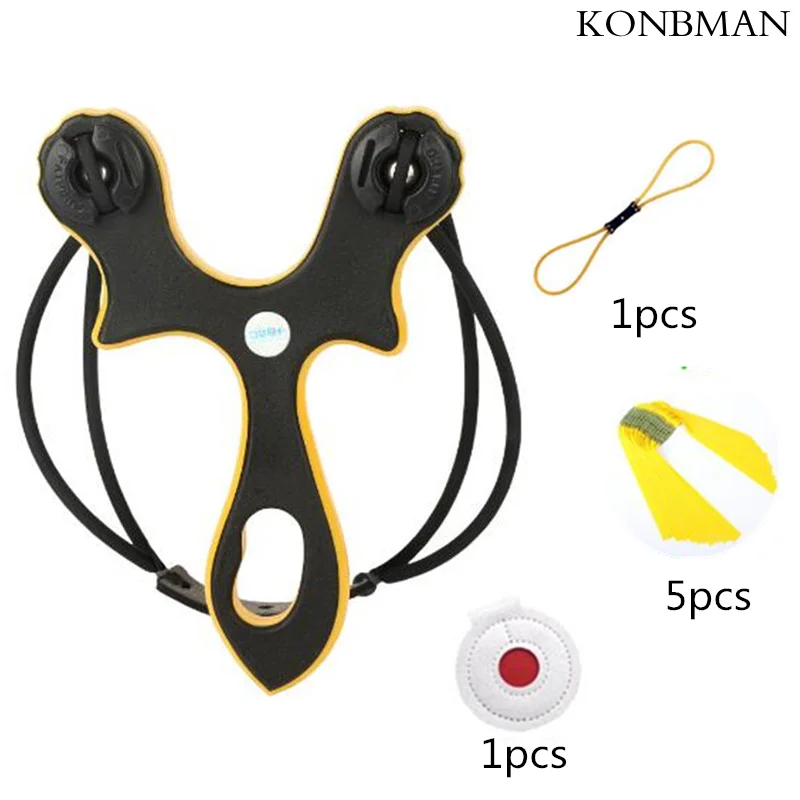 

Powerful free binding card ball slingshot outdoor casual shooting game slingshot can be installed with flat round rubber 2020