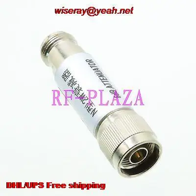 

DHL/EMS 10pcs Attenuator 2W 2 Watts 6dB N male to female DC-3.0GHZ 50ohm diameter20x70 coaxial Power-attenuator-A6