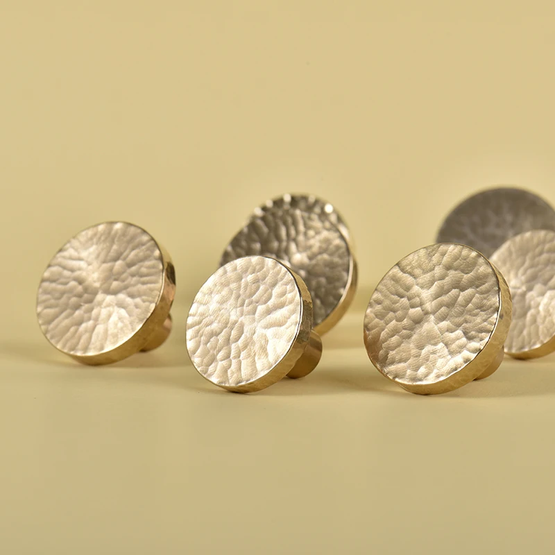

Handmade Brass Round Cabinet Door Knobs and Handles Furnitures Cupboard Wardrobe Drawer Pull Handles