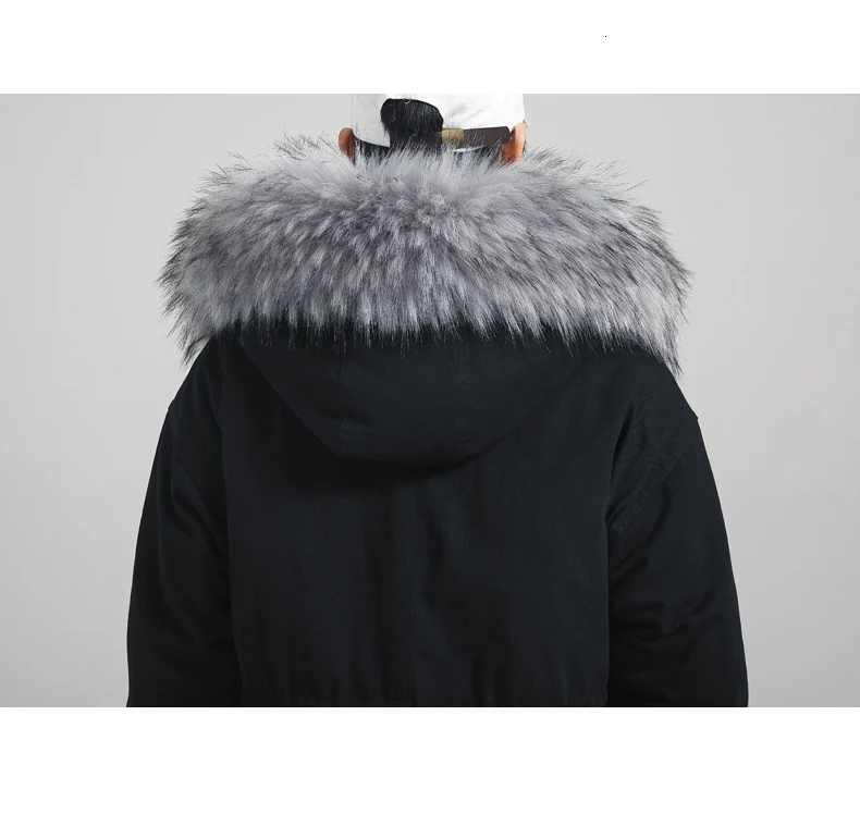 Зимнее длинное пальто, мужское теплое модное однотонное повседневное утолщенное пальто с капюшоном, Мужская Уличная свободная хлопковая куртка, парка для мужчин